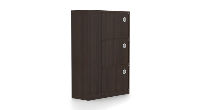 Portain Shoe Cabinet With Boot Storage (Dark Walnut)